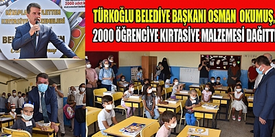 TÜRKOĞLU BELEDİYESİNİN EĞİTİM SEFERBERLİĞİ DEVAM EDİYOR