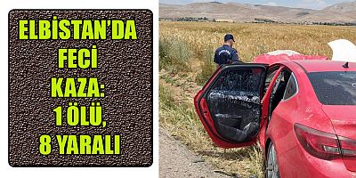 ELBİSTAN’DA İKİ OTOMOBİL KAFA KAFAYA ÇARPIŞTI: 1 ÇOCUK ÖLDÜ 8 KİŞİ YARALI