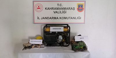 ELBİSTAN’DA  İZİNSİZ KAZI YAPAN 3 KİŞİ YAKALANDI 