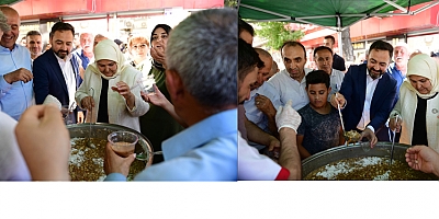 ELBİSTAN’DA VATANDAŞLARA AŞURE İKRAMI