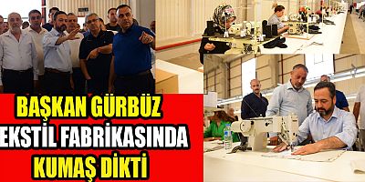 ELBİSTAN’IN İLK TEKSTİL FABRİKASINDA EĞİTİM BANTLARI ÇALIŞMAYA BAŞLADI