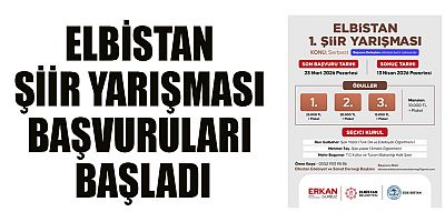 ELBİSTAN ŞİİR YARIŞMASI BAŞVURULARI BAŞLADI
