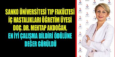  “EN İYİ ÇALIŞMA BİLDİRİ” ÖDÜLÜ