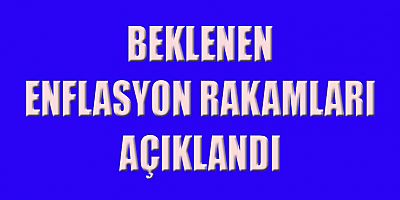 ENFLASYON RAKAMLARI AÇIKLANDI 