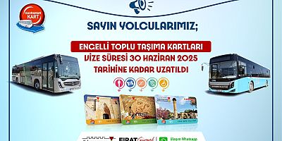 ENGELLİ TOPLU TAŞIMA KARTLARININ VİZESİ UZATILDI!