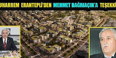  ERANTEPLİ'DEN,  BAĞRIAÇIK'A TEŞEKKÜR