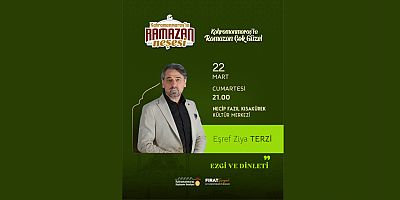 EŞREF ZİYA, GÖNÜLLERE DOKUNAN NAĞMELERLE UNUTULMAZ BİR RAMAZAN AKŞAMI YAŞATACAK