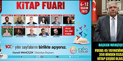 EXPO 2023 KİTAP FUARI, 4 KASIM CUMARTESİ GÜNÜ OKURLARIYLA BULUŞACAK