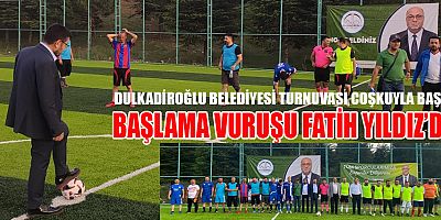 FATİH YILDIZ START VERDİ:  BİRİMLER ARASI FUTBOL TURNUVASI BAŞLADI