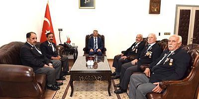 GAZİLERDEN VALİ ÜNLÜER’E HAYIRLI OLSUN ZİYARETİ