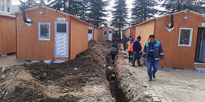 GEÇİCİ BARINMA ALANLARININ ALTYAPISI BÜYÜKŞEHİR’DEN