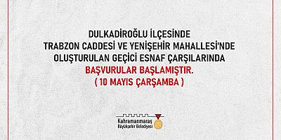 GEÇİCİ ÇARŞILARDA BAŞVURULAR BAŞLADI!