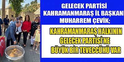 GELECEK PARTİSİ’NDEN AŞURE ETKİNLİĞİ
