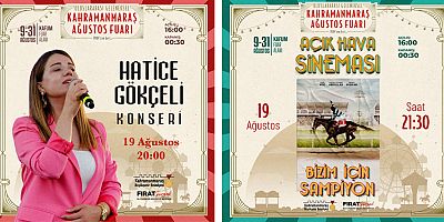 GELENEKSEL AĞUSTOS FUARI’NDA PAZARTESİ GÜNÜ SANAT VE SİNEMA RÜZGÂRI ESECEK