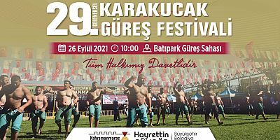 Büyükşehir Belediyesi tarafından bu yıl 29’uncusu düzenlenecek Geleneksel Karakucak Güreş Festivali 26 Eylül Pazar günü başlıyor. Farklı yaş grupları ve sıkletlere göre düzenlenecek müsabakalarda