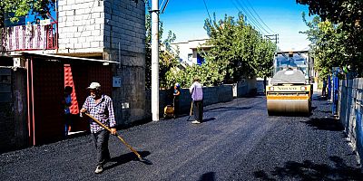 GENÇOSMAN MAHALLESİNDE ASFALT ÇALIŞMASI