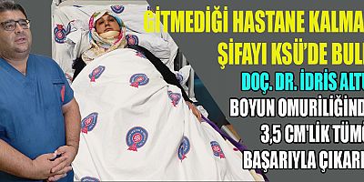 Kahramanmaraş Sütçü İmam Üniversitesi’nde  Boyun Omuriliğinden 3