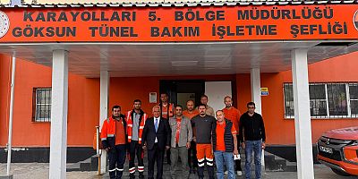GÖKSUN BELEDİYE BAŞKANI SELİM CÜCE, BAKIM ONARIMI DEVAM EDEN  TÜNELLERİ YERİNDE İNCELEDİ