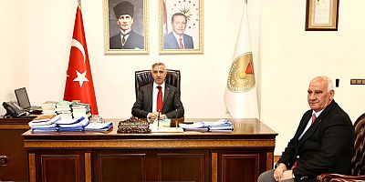 GÖKSUN BELEDİYE BAŞKANI SELİM CÜCE, KAHRAMANMARAŞ VALİSİ MÜKERREM ÜNLÜER’İ ZİYARET ETTİ