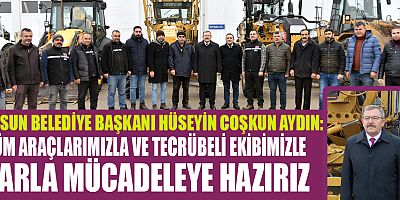 GÖKSUN BELEDİYESİ KARLA MÜCADELEYE HAZIR
