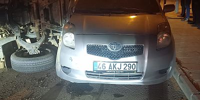 GOKSUN'DA TRAFİK KAZASI 