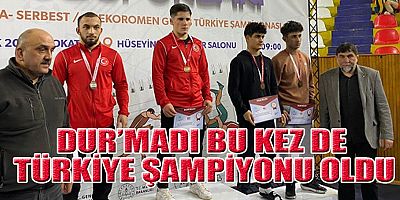 GÖKSUN'LU BİLAL İNCE TÜRKİYE ŞAMPİYONU OLDU