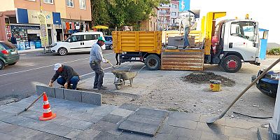GÖKSUN’UN YAYA YOLLARI YENİLENDİ