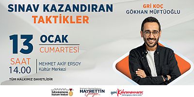 GRİ KOÇ, GENÇLERE SINAV KAZANDIRAN TAKTİKLERİ ANLATACAK