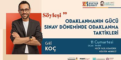 GRİ KOÇ, SINAVLARA HAZIRLIK SÜRECİNDEKİ GENÇLERE SESLENECEK