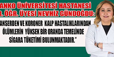 GÜNDOĞDU: “SİGARAYI BIRAKAN ÜÇ GÜN SONRA BİLE DAHA RAHAT NEFES ALIR”