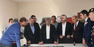 GÜNGÖR VE ÜNLÜER, GÖKSUN TOKİ KONUTLARINDA İNCELEMELERDE BULUNDU