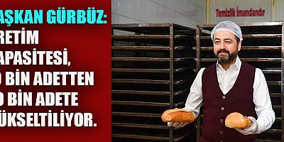 GÜRBÜZ, “HALK EKMEK ÜRETİMİ GENİŞLEYEREK ÜCRETSİZ OLARAK DEVAM EDECEK”