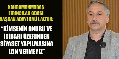 HALİL ALTUN’DAN SERT UYARI: “ HUKUKİ YOLLARA BAŞVURACAĞIZ