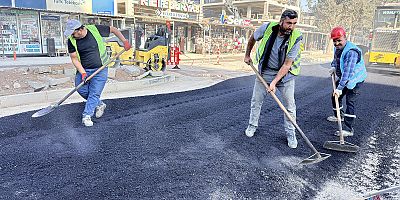 HAYDAR ALİYEV BULVARI’NDA ALTYAPININ ARDINDAN ULAŞIM KONFORU ARTIRILIYOR