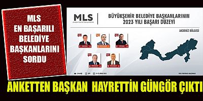 HAYRETTİN GÜNGÖR  EN BAŞARILI BELEDİYE BAŞKANLARI ARASINDA