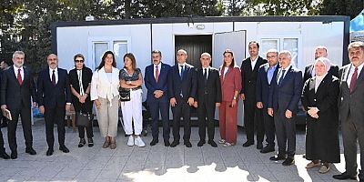 İKİ MİLLİ EĞİTİM BAKANI MEHMET BALDUK FEN LİSESİ İNŞAATINI GEZDİ