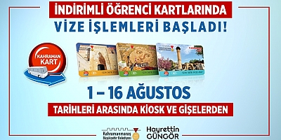 İNDİRİMLİ ÖĞRENCİ KARTLARINDA VİZE İŞLEMLERİ BAŞLADI!