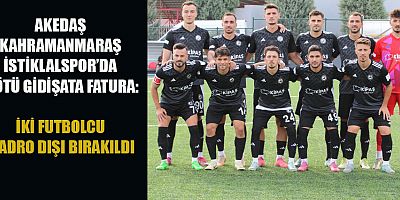 İSTİKLALSPOR’DA İKİ FUTBOLCU KADRO DIŞI BIRAKILDI