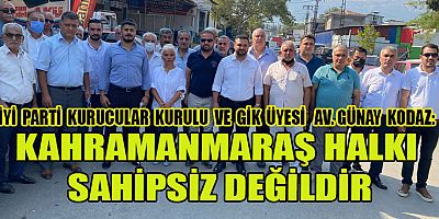 İYİ PARTİ’Lİ  KODAZ  SAHA DA HALKIN DERDİNİ DİNLİYOR 