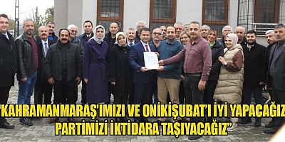 İYİ PARTİ ONİKİŞUBAT İLÇE BAŞKANI AY “İLİMİZ VE ÜLKEMİZ İÇİN VAR GÜCÜMÜZLE ÇALIŞACAĞIZ”