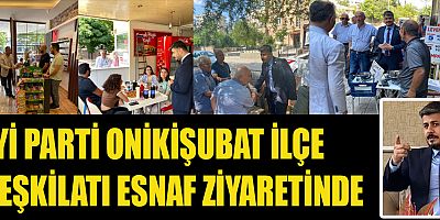 İYİ PARTİ ONİKİŞUBAT İLÇE BAŞKANI KILIÇ SABREDİN İYİ PARTİ GELİYOR