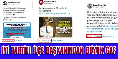 İYİ PARTİLİ İLÇE BAŞKANINDAN BÜYÜK GAF