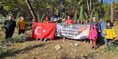 KADAK EKİPLERİ, KAHRAMANMARAŞ'TA DEPREM ŞEHİTLERİ ADINA FİDAN DİKTİ