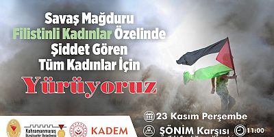 KADINA ŞİDDETE KARŞI SES OLMAK İÇİN YÜRÜNECEK!