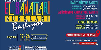 KADINLAR, BÜYÜKŞEHİR’İN KURSLARI İLE KENDİNİ KEŞFEDECEK