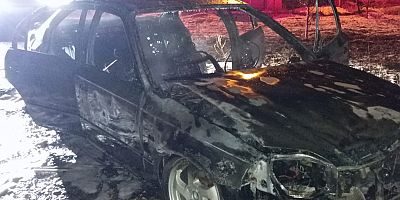 KAHARMANMARAŞ’TA ARAÇ YANDI