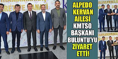 Alpedo Kervan lezzet grubu yönetim kurulu başkanı Sami Kervancıoğlu ve yönetim kurulu üyelerinden Mustafa Pekel