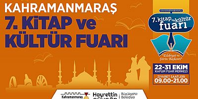 KAHRAMANMARAŞ 7. KİTAP VE KÜLTÜR FUARI BAŞLIYOR!