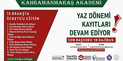 KAHRAMANMARAŞ AKADEMİ’DE YENİ DÖNEM KAYITLARI DEVAM EDİYOR