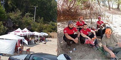 KAHRAMANMARAŞ  ARAMA KURTARMA EKİBİ  YANGIN BÖLGESİNDE